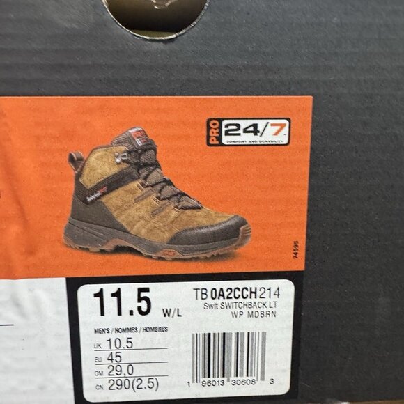 Timberland Pro Mens Switchback LT Boots Brown Size 11.5W